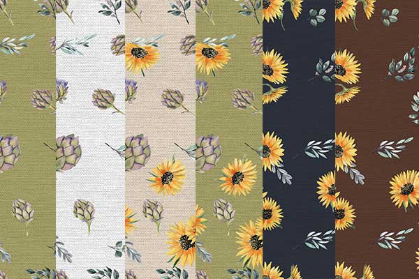 Artichoke and sunflower