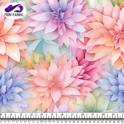 Colorful Floral Pattern with Roses, Carnations, Daisies