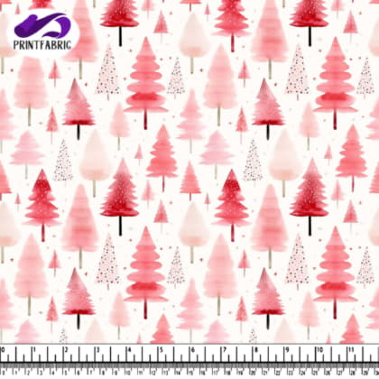 Pink Christmas Tree Pattern