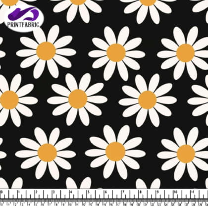 White and Yellow Daisy Pattern