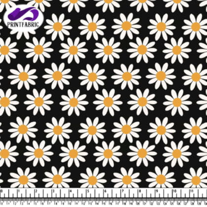White and Yellow Daisy Pattern