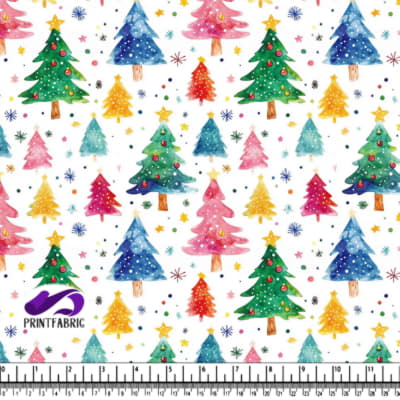 Colorful Christmas Tree Pattern