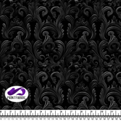 Elegant Black Floral Pattern