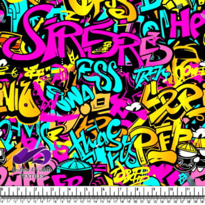 Colorful Urban Street Art Graffiti Pattern