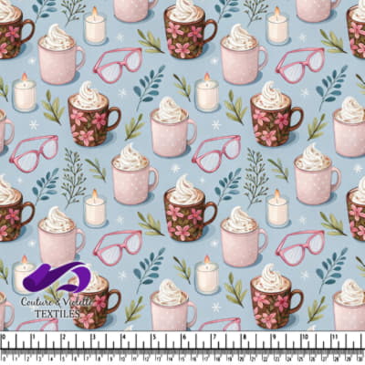 Cozy Hot Chocolate and Candlelight Pattern