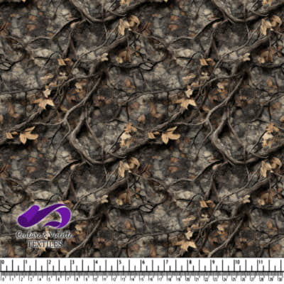 Realistic tree branches and dried leaves