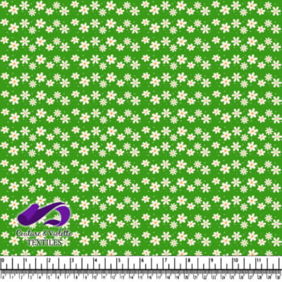 Small white and yellow flower pattern