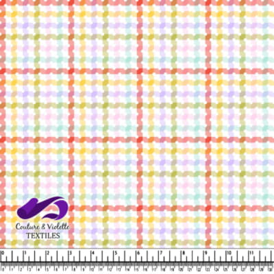Colorful pastel plaid textile pattern