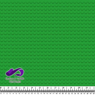 Green plate brick toy dot pattern