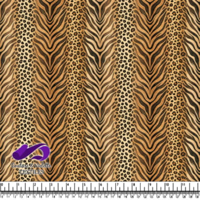 Leopard cheetah and tiger stripes in brown and black tones