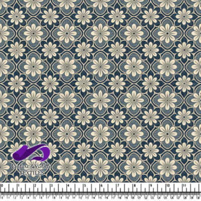 Vintage floral pattern with cream flowers