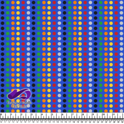 Colorful vertical polka dot pattern