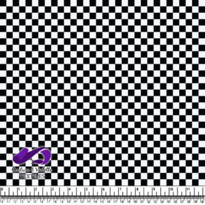 Black and white checkerboard fabric pattern