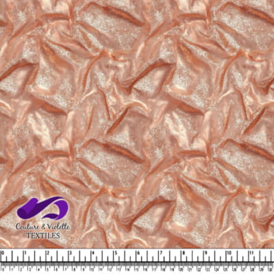 Shiny Rose Gold Metallic Foil Fabric