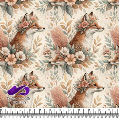 Floral crown surrounded by autumn leaves and flowers