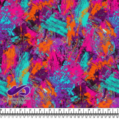 Colorful abstract brushstroke pattern