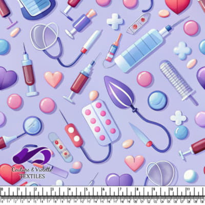 Colorful Medical Tools and Supplies