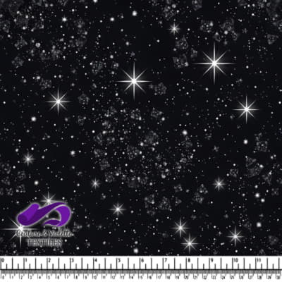 Ciel étoilé noir avec un motif de étoiles scintillantes