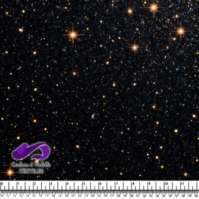 Starry Night Sky Pattern with Multiple Shining Stars