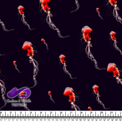 Glow in the Dark Floating Jellyfish Pattern