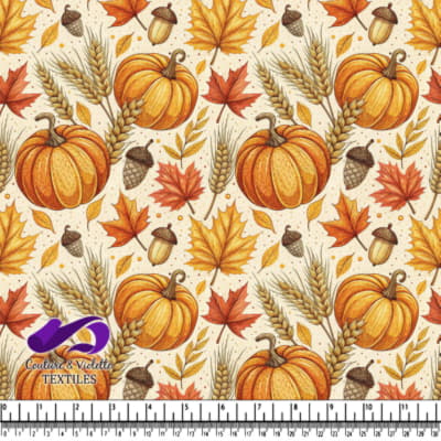 Récolte d'Automne avec Citrouilles et Glands