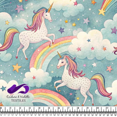 Magic Unicorns Over Rainbows