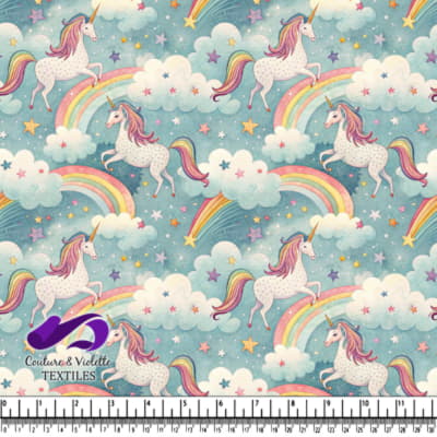 Magic Unicorns Over Rainbows