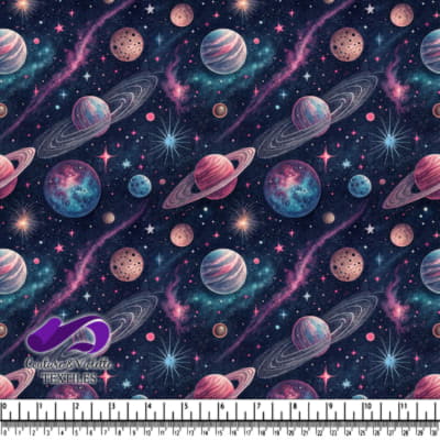 Motif Cosmique Coloré