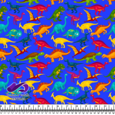 Colorful Cartoon Dinosaurs Pattern