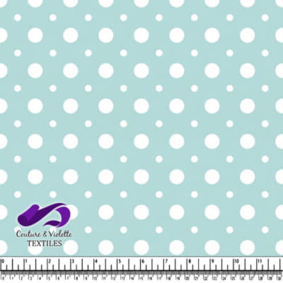 Motif de Tissu à Pois Bleus Doux