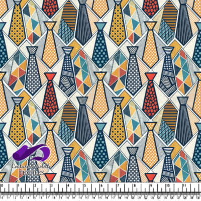 Motif Coloré de Cravates pour Hommes
