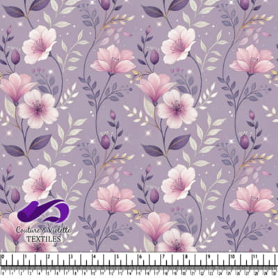Motif Floral du Jardin de Lavande