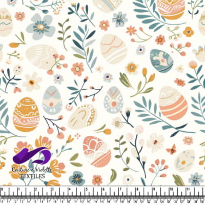 Easter Eggs and Spring Flowers Pattern