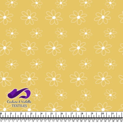 Motif Floral Jaune