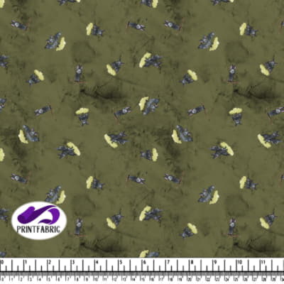 Halloween - Cute Bat on Olive background