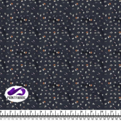 Halloween - Skull and grave on after midnight blue background