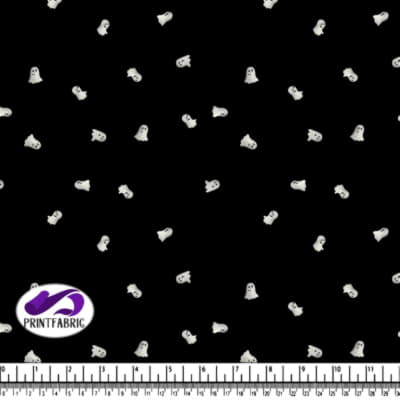 Halloween - Ghost on black background