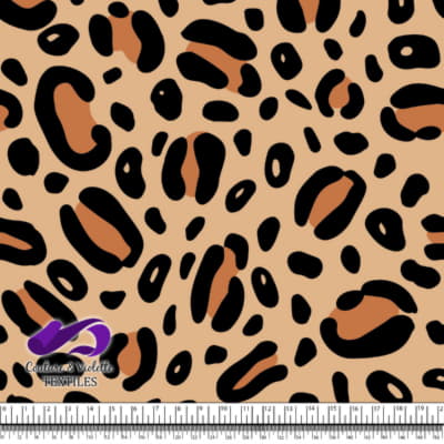 Animal texture - Cheetah in color Desert, Black and tomato cream