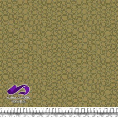 Animal texture - Crocodile in color Deep teal and Olive