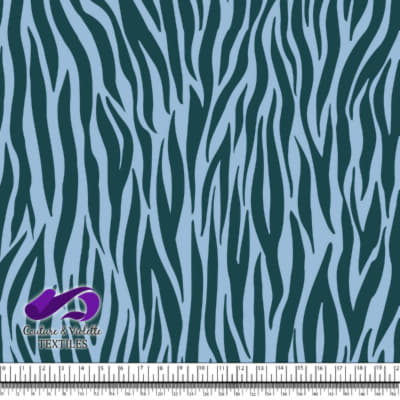 Animal texture - Zebra with color Clear sky blue and After midnight blue