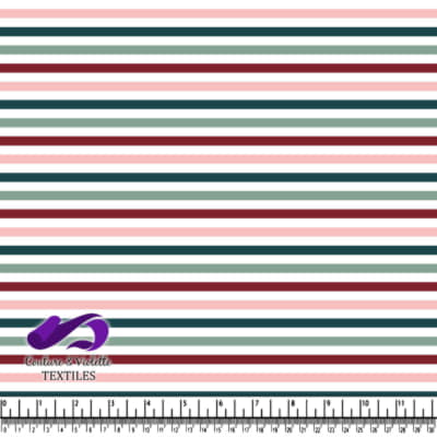 Checkerboard - Stripe deep teal & Winery color