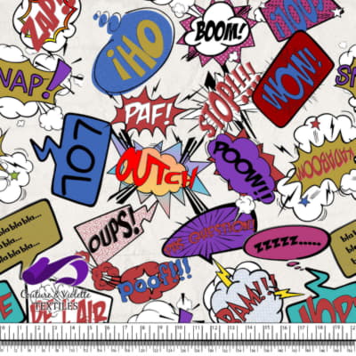 Comic book - Speech bubbles LOL on white background