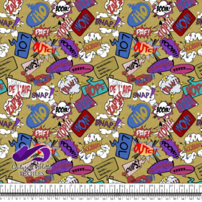 Comic book - Speech bubbles LOL on yellow background