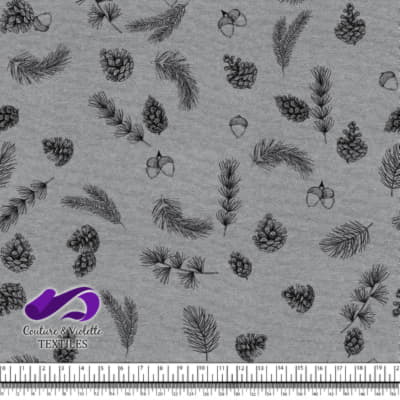 Conifers on Ultimate Gray background