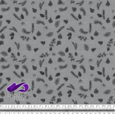 Conifers on Ultimate Gray background