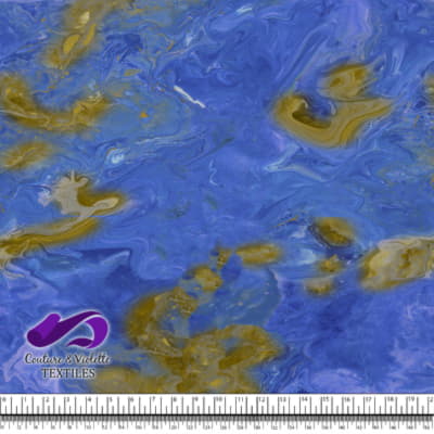 Emulsion resin - Blue, yellow and gold