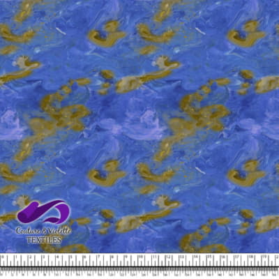 Emulsion resin - Blue, yellow and gold