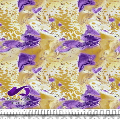 Emulsion resin - Purple and gold