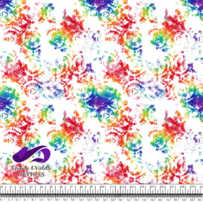 Tie Dye - White rainbow