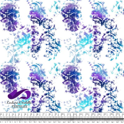 Tie Dye - White Violet